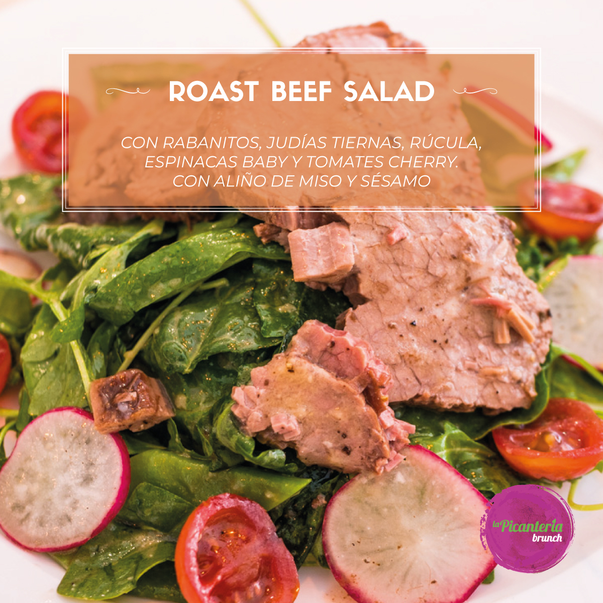lapicanteriabcn's tweet photo. It's hot and summertime, and we want to feel light. At #lapicanteriabrunch we make it very easy, with our fresh and #madewithlove salads. Come to our Brunch place and enjoy a healthy and complete option such as Roast Beef Salad.
 
Time for brunch. Cheers! https://t.co/A8qec6rkSN