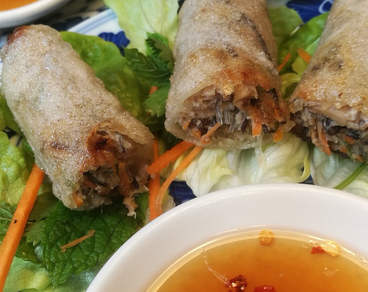Fresh, hot &amp; spicy Spring Rolls with Sweet &amp; Sour dip <a href="/markethallshrew/">markethallshrewsbury</a>  #Vietnamesefood