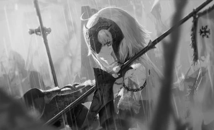 #絵をモノクロにするとかっこいい 