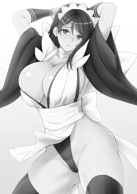 #絵をモノクロにするとかっこいい黒澤モード(違まだツシマやってないけど 