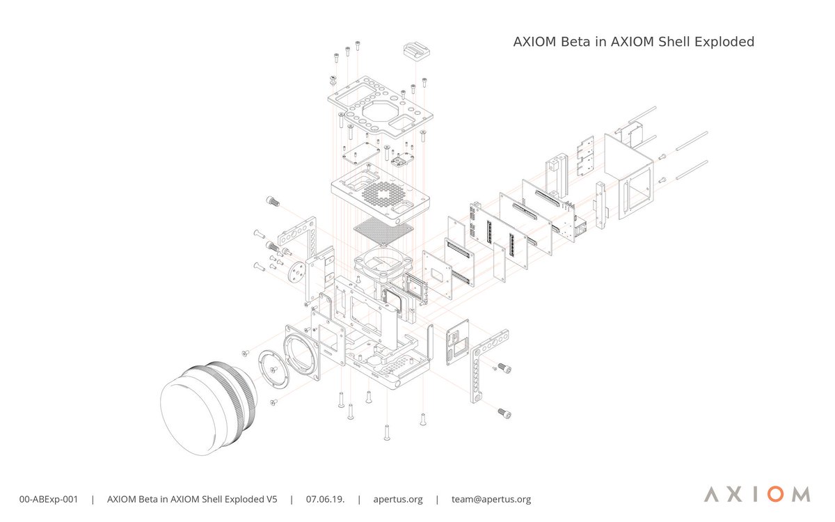 AXIOM Beta technical drawing. 

From Telegram group: t.me/apertus

#3D #opensource #electronics #cnc #Manufacturing #programming #Linux #photography #indiefilmmaker #OpenSource #filmmaking #technology
#openhardware #cinematography