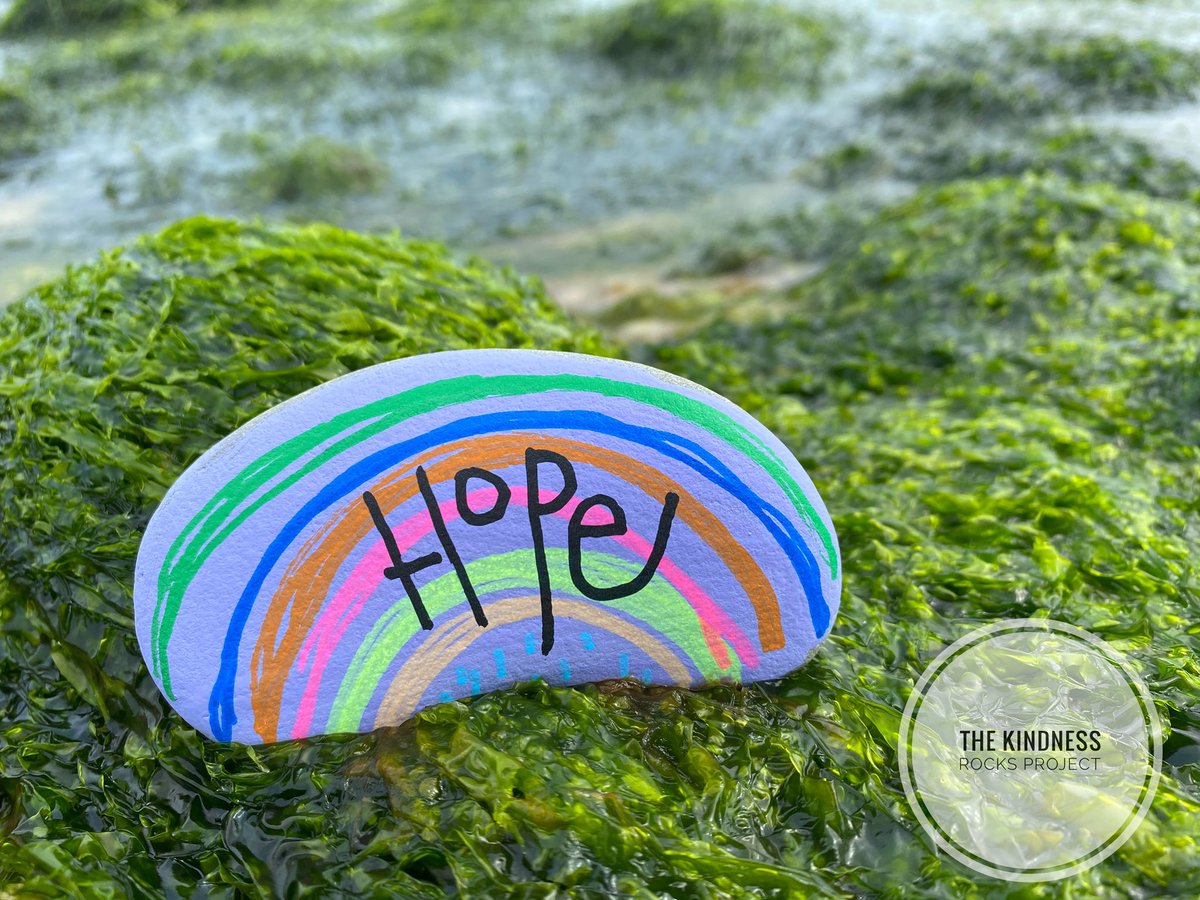 theKindnessrock's tweet photo. We may never know who finds our message, or what meaning it will have for them but the chances are high that this simple act of kindness will touch someone &amp; that is what today’s message is... HOPE- May we all hold onto HOPE and for those who have lost it, may you find it again! https://t.co/SSGb8C3bRj