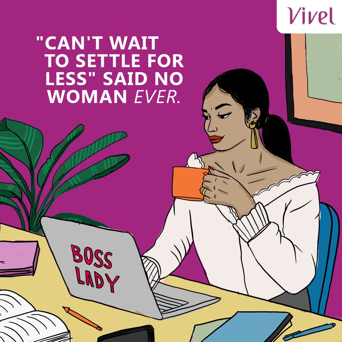 Nothing like knowing your worth, stepping up and being the boss lady you already are! When you can get what's best for you, why settle for anything less? Don't forget to tag your friends!

#VibeOfTheDay #BossLady #WomenOfIllustration #EmpowerWomen #IndianMatchmaking