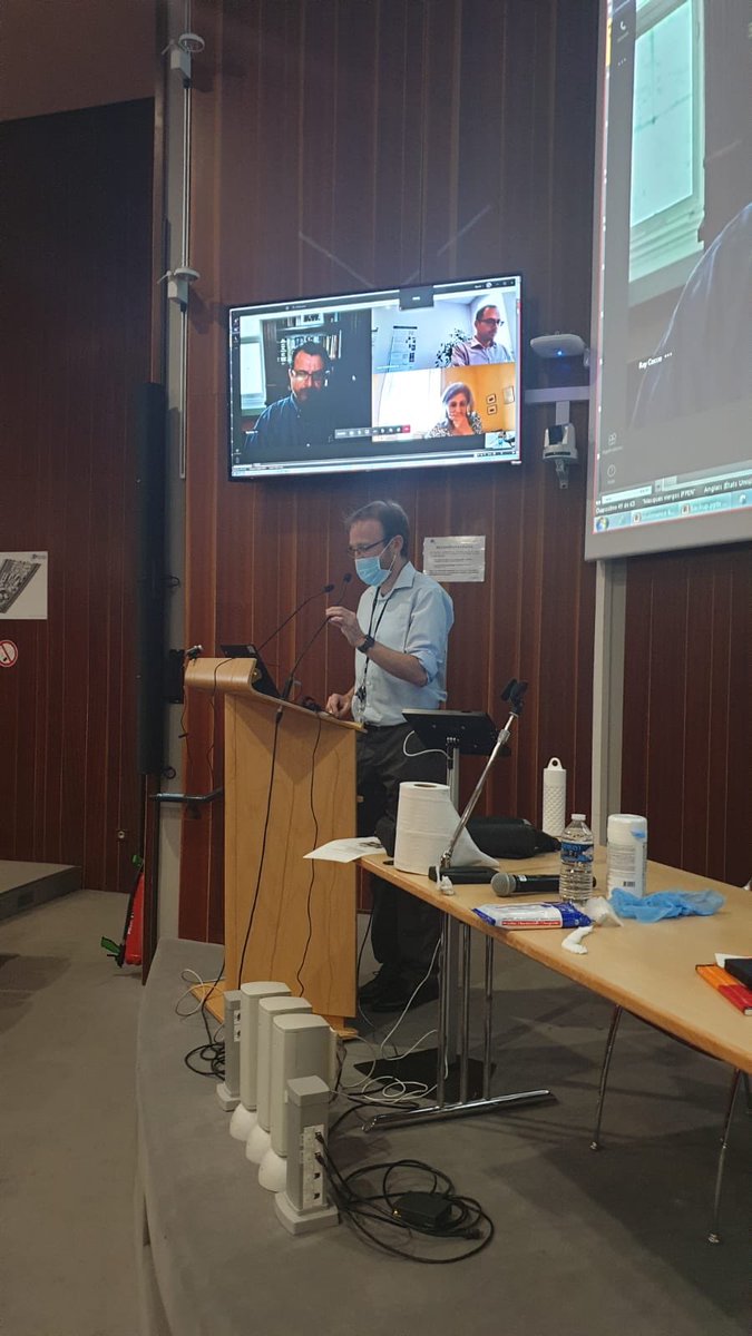 RaffaellaOcone's tweet photo. Thoughtfully following my first blended viva. Missed the champagne but the work was excellent. Felicitations to Ben Amblard @UnivLyon1 @IFPENinnovation and thanks to the outstanding committee including Ray Cocco @PSRIChicago among others. Excellent discussion about #fluidisation https://t.co/xMXEXKcsat