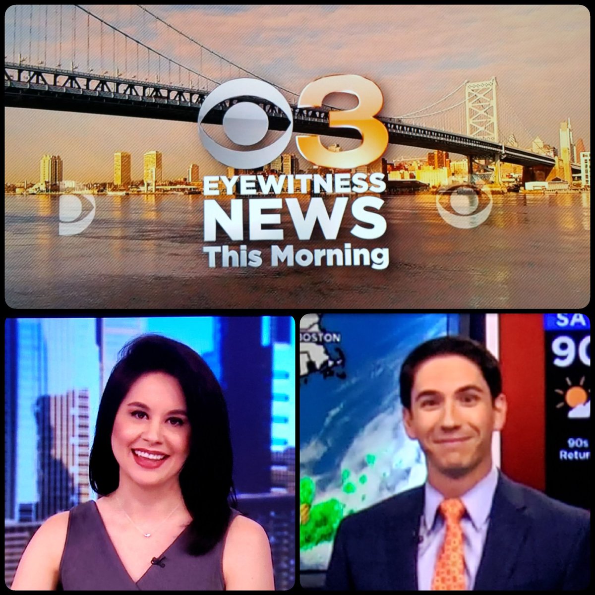 KennyBigelow's tweet photo. Good Saturday morning #CBS3MorningWeekendFamily @JanCarabeoCBS3 @MPetersonWx Caught you guys at the end of your morning. Enjoy this HOT Saturday. #LoveYouGuys 💖💞🥰😍 #ByeBye 🤗👍🏾👋🏾��🏼🕊 https://t.co/Ajl6OLSQHi