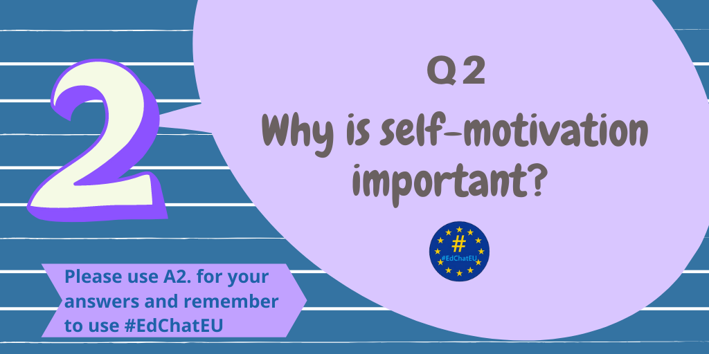 joawaszka's tweet photo. Q2. Why is #SelfMotivation important ❓

Hint: Can the concept of self-motivation be related to emotional well-being, long-life learning, engagement, interdependence, work planning, creativity and others?

#EdChatEU
#QEdChatEU https://t.co/XEDDfce7Xs