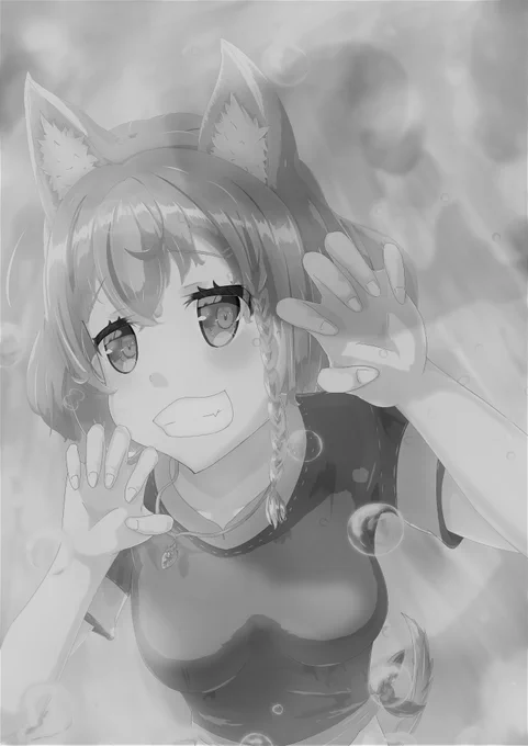 最近モノクロが流行ってるみたいなんで、モノクロ大佐～! #絵をモノクロにするとかっこいい 