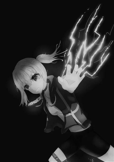 最近モノクロが流行ってるみたいなんで、モノクロ大佐～! #絵をモノクロにするとかっこいい 