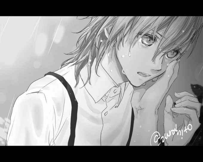 #絵をモノクロにするとかっこいい
いいタグ見かけた✨
映画のワンシーンぽくなったらいいな～と思ったけど、そもそもあんまりひとりずつのそーゆー雰囲気のやつ描いてなかった?(消したらごめんなさい 