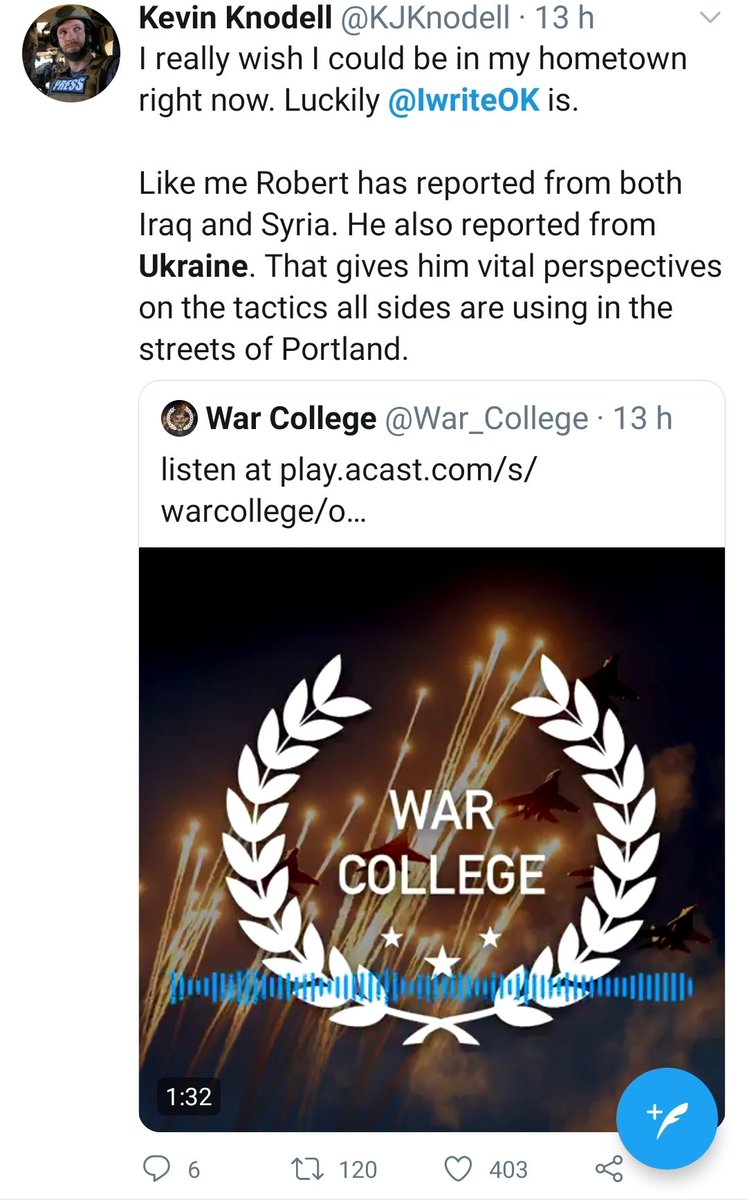 Lets take a look at Robert Evans' vital perspectives from Ukraine, Iraq and Syria and why you should trust him in Portland. /1