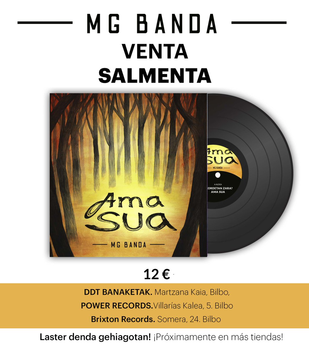 MGBandaReggae's tweet photo. Gure "AMA SUA" binilo berria eskuratu!
#PowerRecords. Villarías, 5. Bilbo
@Brixton_Records Somera, 24. Bilbo
@DDTBANAKETAK Martzana kaia, 4. Bilbo
#Reggae #EHReggae
https://t.co/GQZlBVpBnX https://t.co/eg52gdEkGf