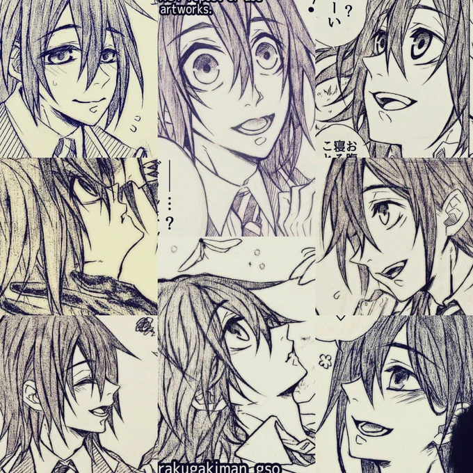 描くたびに顔が違う我が家の監督生♂…? 