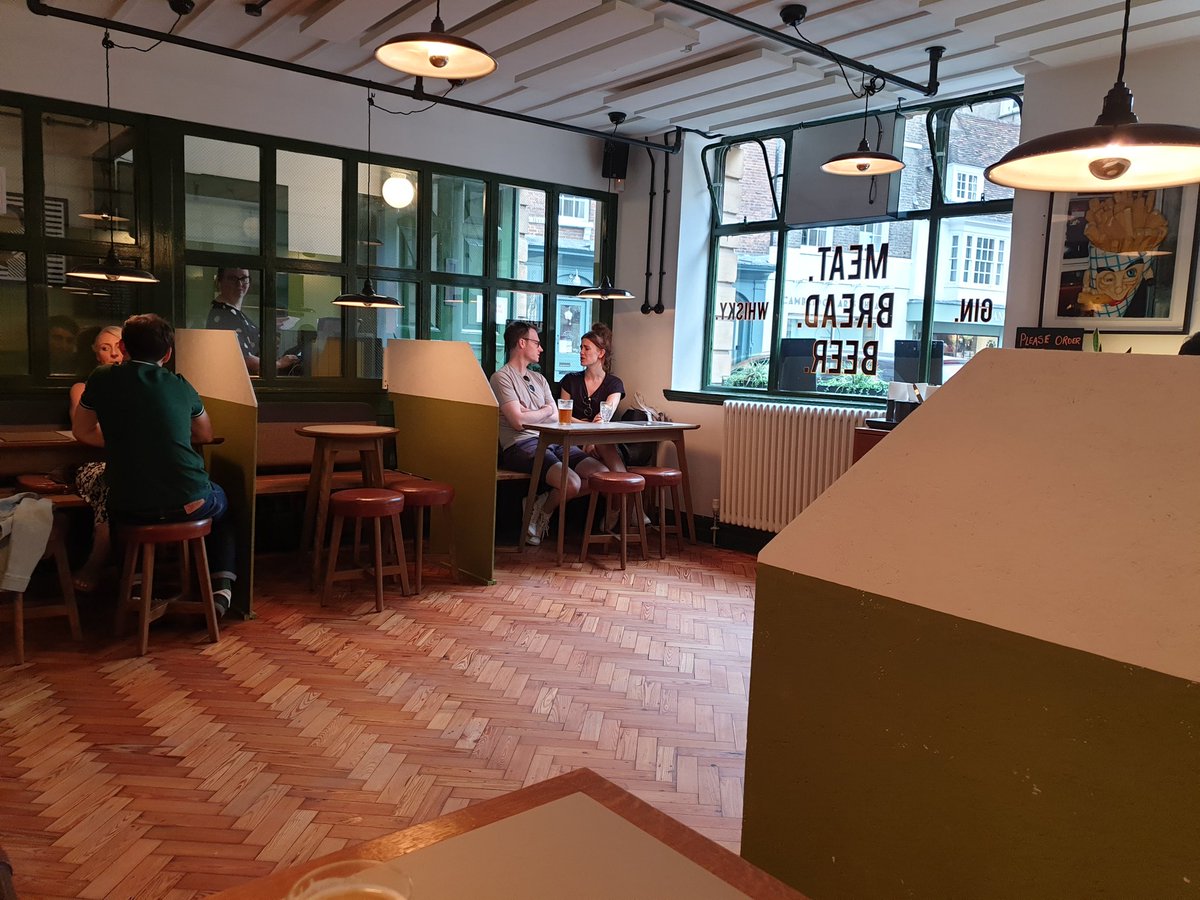 oldpoopa's tweet photo. @PintShop 
So nice to get back in here guys! Great the way the tables are separated into their own little "snugs", all done really well. The floor looks great too. 
The dirty beef dripping chips from the bar are something else.... https://t.co/L7pv2mdaMm