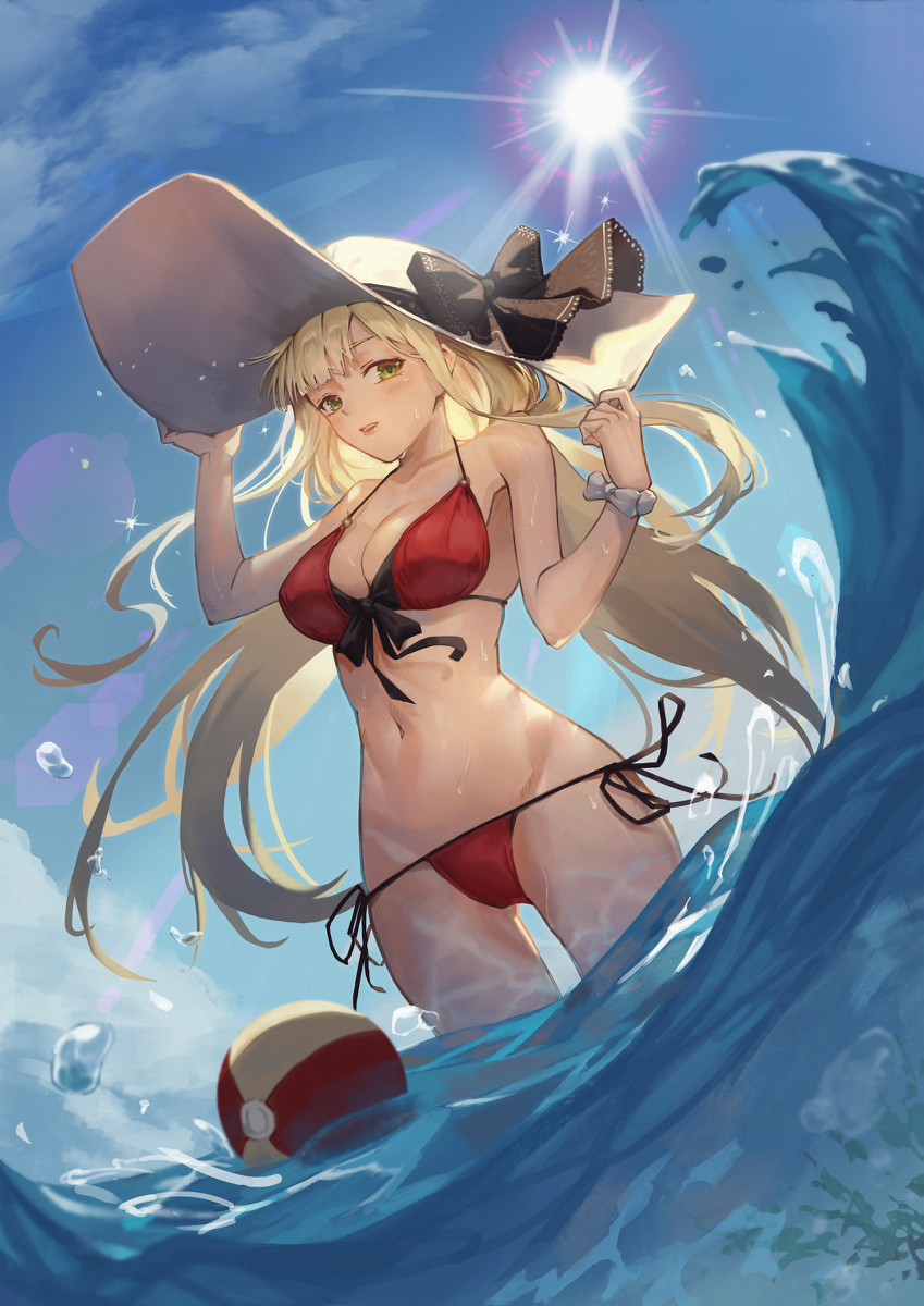 bacteria101's tweet photo. 蒼藍誓約-フッド #ブルーオースイラコンFA #フッド(ブルーオース) #海 #水着 #女の子 #少女 #晴 #おっぱい #蒼藍の誓いブルーオース https://t.co/byPZnWGhyI https://t.co/5RRrKeFuI7