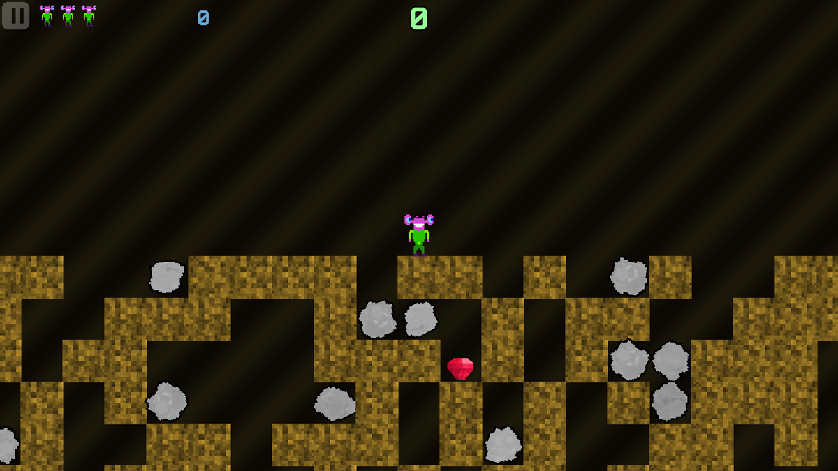 Jayenkai's tweet photo. #ScreenshotSaturday (1/4)

This week's @Browsercade game is a remake of last week's #SmileBASIC one.
https://t.co/YqfN2QQATg
Guide Looma through the underground, and grab the gems.
Playable in your Browser, on Desktop, Mobile or Tablet
https://t.co/YAznXZzgY0 https://t.co/mEGgMFMscG