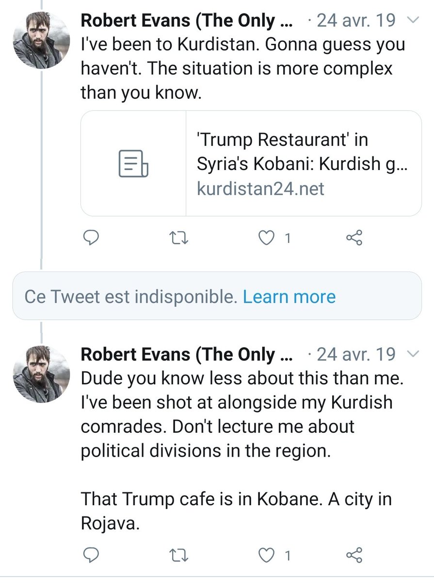 He has been to Kurdistan, he will reveal the Truth to us mortals.