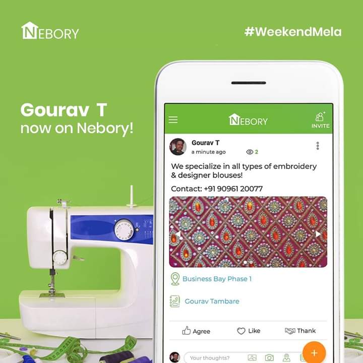 NeboryApp's tweet photo. We at Nebory celebrate the spirit of entrepreneurship & welcome all local businesses on our platform! 🇮🇳⠀
⠀
Featuring the talented boutique owner, Gourav T. ⠀
⠀
#Nebory #WeekendMela #SmallBusiness #Pune #Punekar #Neighborhood #BuildingTogetherness #CommunityFirst #MadeInIndia https://t.co/xjnt4KkKja