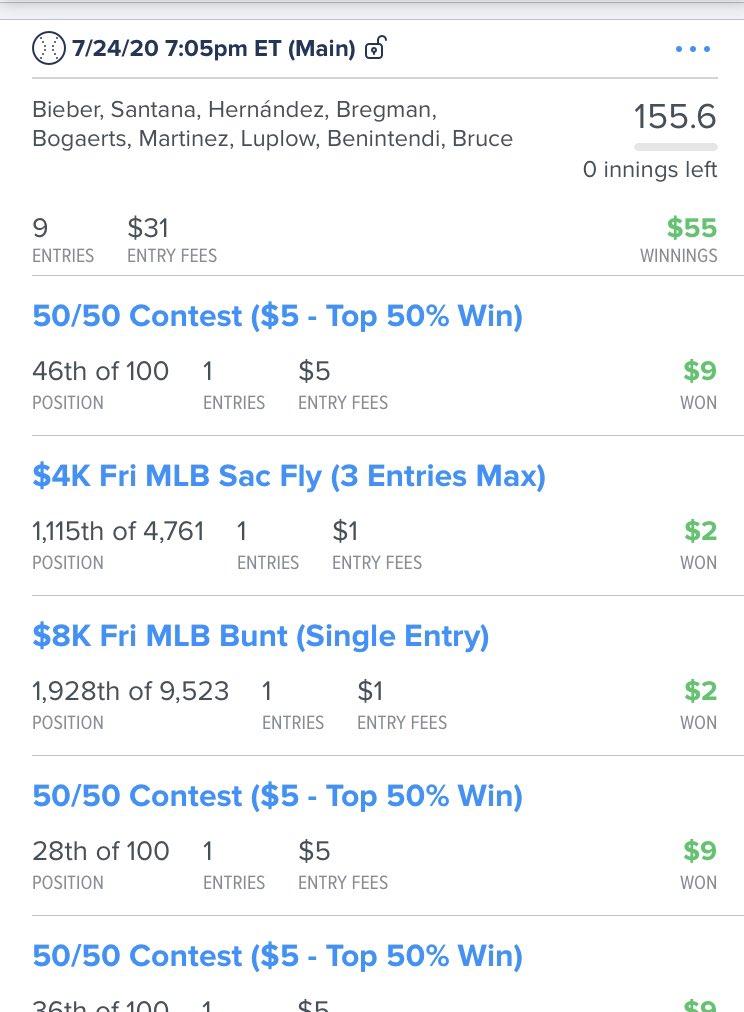 jrod88b's tweet photo. Back to back winning nights to start the MLB season with @DFSPrimeLineups   Best in the business! #PrimeMLB

Join for #FREE at ➡️ https://t.co/9WHdPOFlO8 https://t.co/YkVuktGtZH