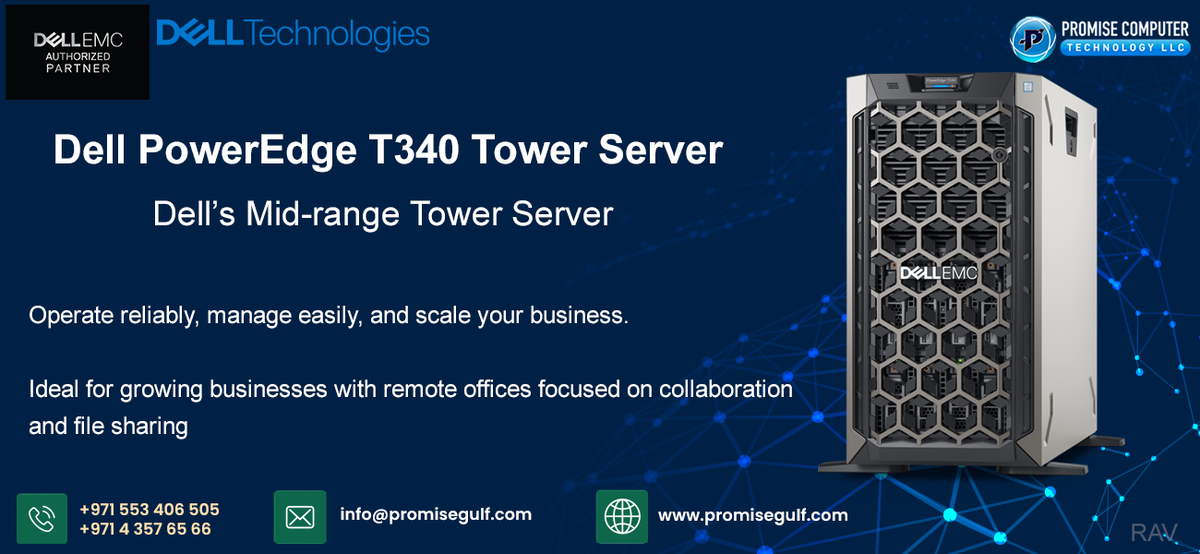 promisegulfs's tweet photo. • Connect and manage your growing business
• Operate reliably
• Manage easily
• Grow without limits

Learn More: https://t.co/fR2yYm6e6f

#promisecomputertechnology #dell #towerserver #server #t340 https://t.co/H3N3YuJTRq