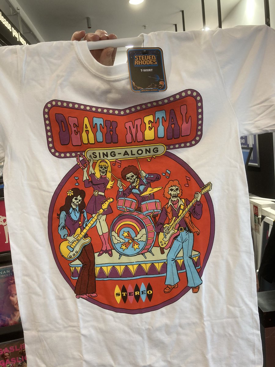 hmvDarlington's tweet photo. Hey Morbid Angel fans! Look all fab n groovy in this #SteveRhodes tshirt in your garden while you bbq and blast out the death metal 🤘🏻 https://t.co/vJSWC1kq0V