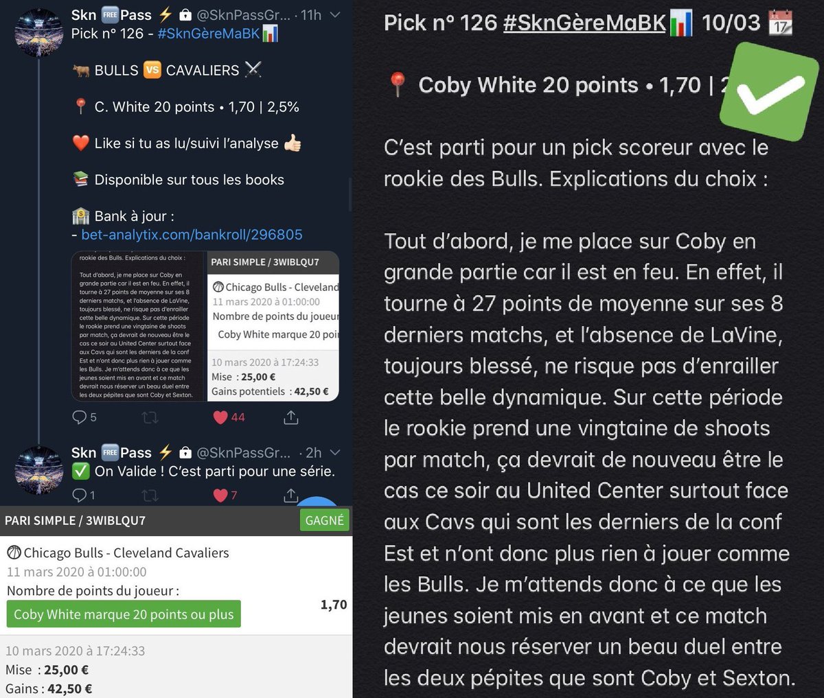 SknurtBetting's tweet photo. 🏀 #NBA is Back | #Concours 🎁

🗣 Fêtons la reprise ensemble avec 5 lots à gagner pour la #TeamParieur !

➔ 2 places à vie dans le @SknPassGratuit
➔ 2 x 10€ en cash
➔ 1 casque JBL E45BT

Pour participer : RT♻️ et FAV❤️ ce tweet &amp; follow moi @SknurtBetting.

GL à tous 🍀 https://t.co/2CkDFVeChH