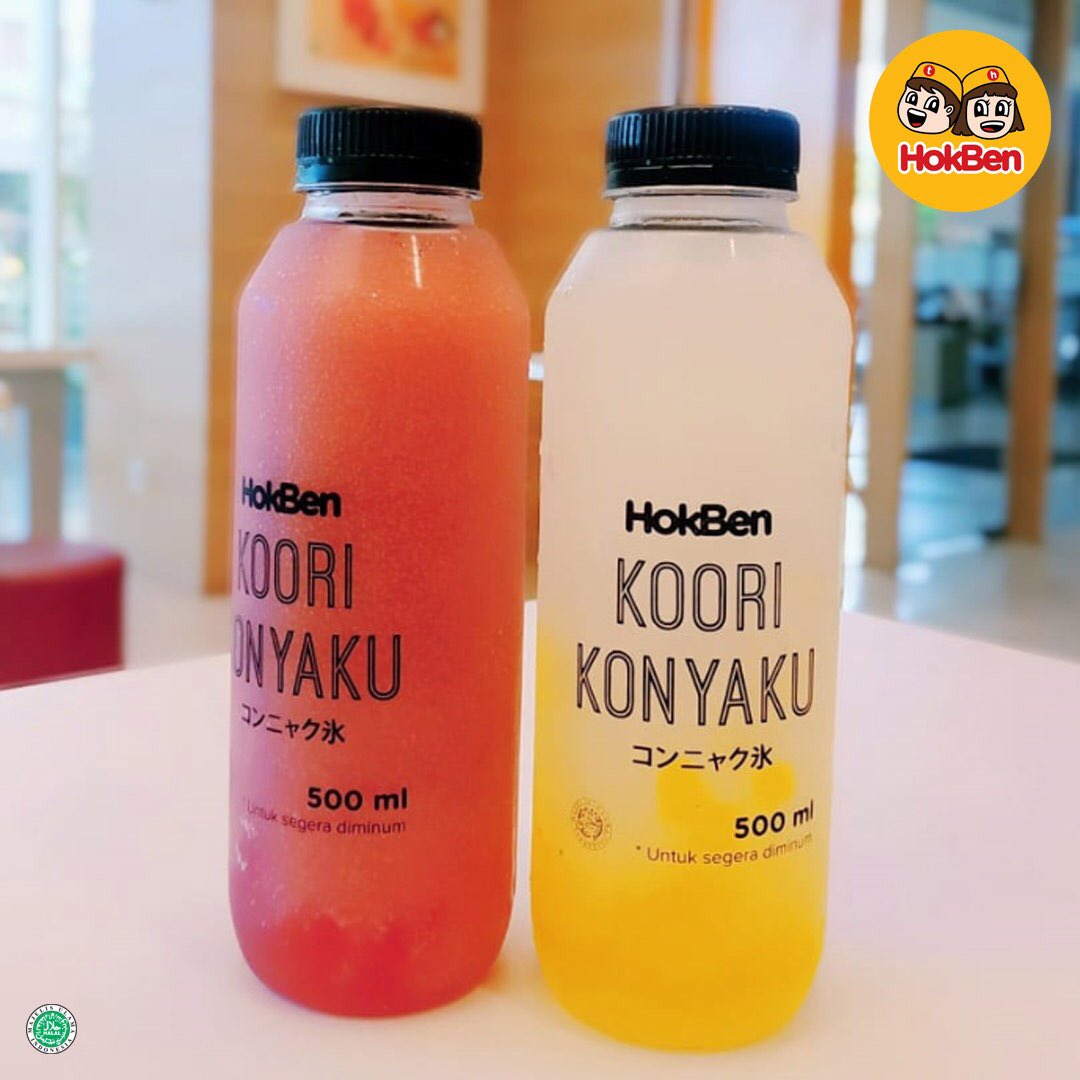 HokBen's tweet photo. Hii HokBen Friends... Happy Weekend! Buat kamu yang ada di Jawa Tengah, Jawa Timur & Bali.
Good News... Kini kalian sudah bisa nikmati segarnya Koori Konyaku dimanapun & kapanpun.
#HokBenFact #HokBenMenu #KooriKonyaku #strawberry #lychee #fresh #promo https://t.co/RVeSFkOI5U