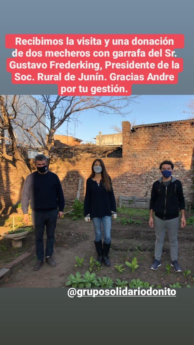 RodriguezDPablo's tweet photo. Hace una semana recibimos la visita y una enorme ayuda del Sr. Gustavo Frederking, presidente de la Soc Rural Junín. Agradecemos su ayuda y buena predisposición, estamos convencidos que es sumamente importante generar vinculos para unidos trabajar en pos de mejorar la comunidad https://t.co/OTGhJyUcBt