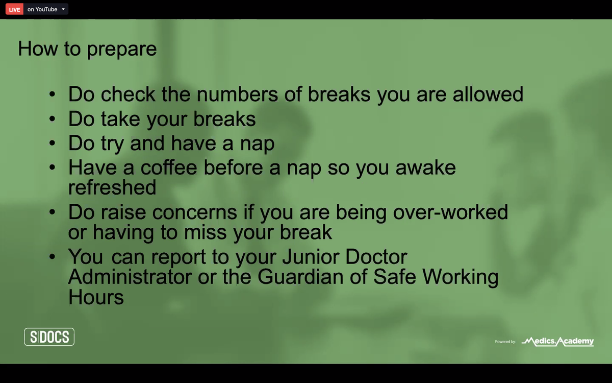 MedicsSleep's tweet photo. How to prepare for night shifts #MedicsSleep https://t.co/UYiTwPdPaB