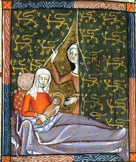 P_J_Richards's tweet photo. 🗝️🎀🗝️It was believed that when a woman was in labour all knots should be untied or loosened and doors unlocked to ease the birth, and if possible the floorboards of a cottage would be lifted so she could lie on the bare ground to draw strength from the earth.
#SuperstitionSat https://t.co/ernagsUvBB