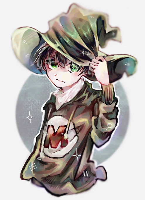 パーカーと帽子を同時にかきたかった?
 #緑色さんご自由にどうぞ 