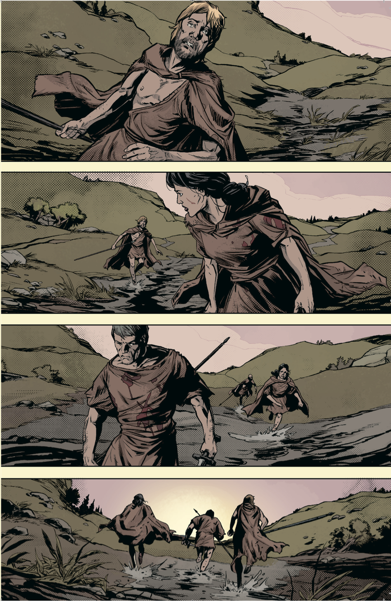 UoNClassics's tweet photo. #3helots ch./issue 4. One of 4 superb wordless pages in this chapter. #comics #ancientsparta #helots #historicalfiction #historicalcomics. κεφ.4. Μια των 4 καταπληκτικών σελίδων χωρίς λέξεις σε αυτο το κεφάλαιο. #κομικς #αρχαιαπαρτη #ειλωτες #αρχαιαιστορια #μυθοπλασία https://t.co/NOfgqpRr6i