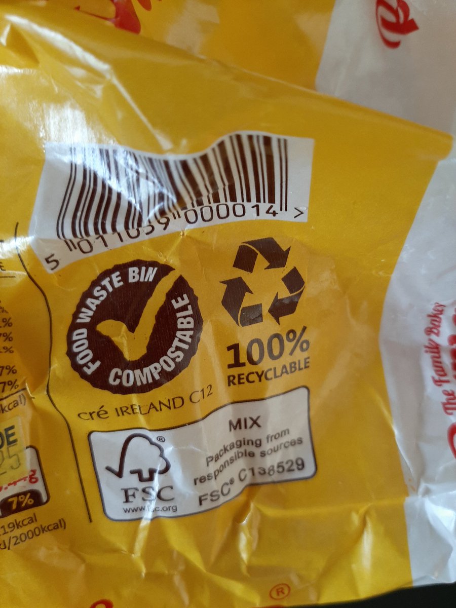 csmcorrigan's tweet photo. Some good news when you yeast expect it, Brennans rising to the sustainable food packaging challenge by making their wrapping suitable for the brown bin https://t.co/KrB5lOC4tY