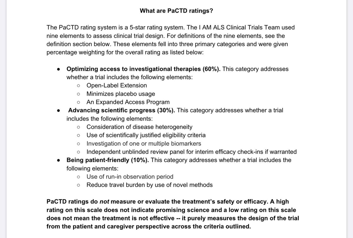 2)PaCTD rating: The Patient Centric Trial Design rating evaluates trial design based on nine criteria. Scores based on these criteria are translated into a maximum of five stars. This rating is not reflective of the safety or efficacy of the treatments in the trials.