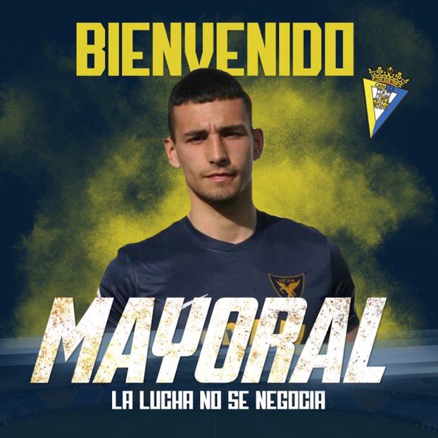  DONE DEAL  - July 25DAVID MAYORAL(UCAM Murcia to Cádiz )Age: 23Country: Spain  Position: WingerFee: Free Contract: Until 2023  #LLL