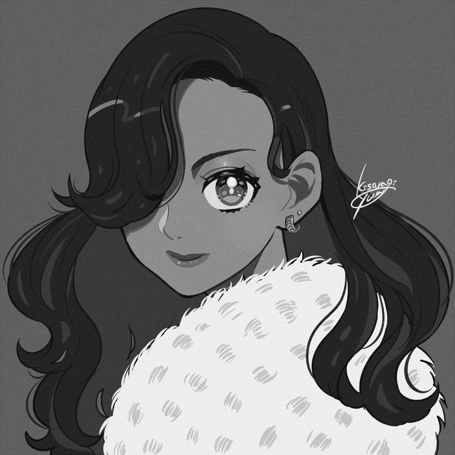 #絵をモノクロにするとかっこいい 