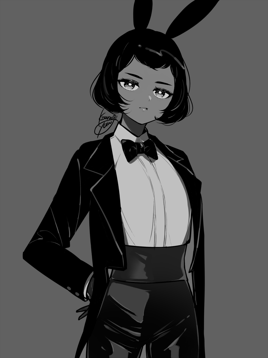 #絵をモノクロにするとかっこいい 