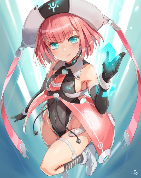 今風な女の子の絵を描いた 