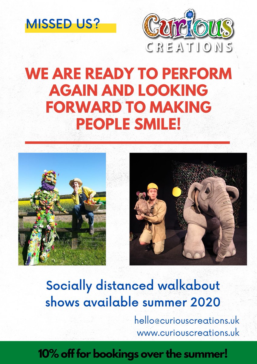 So happy to be performing again!
#streettheatre