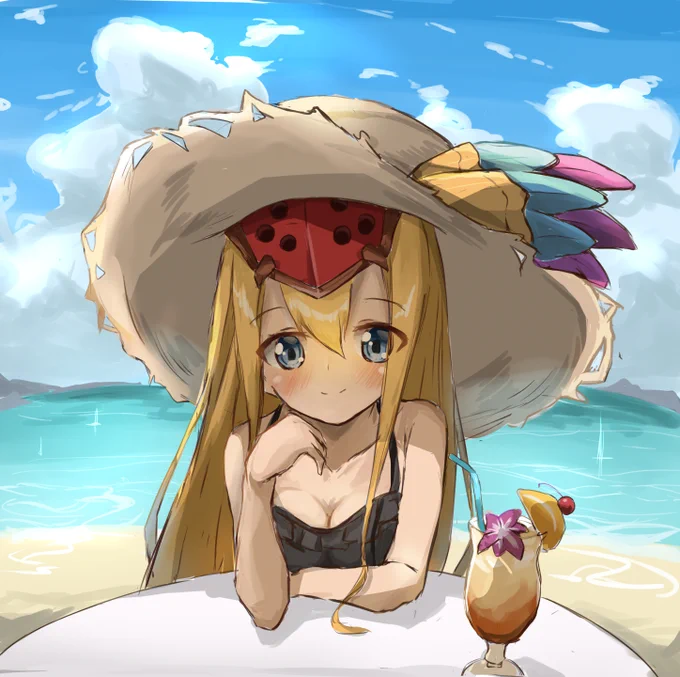 海デートファスカちゃん
#パズドラ #パズドライラスト 