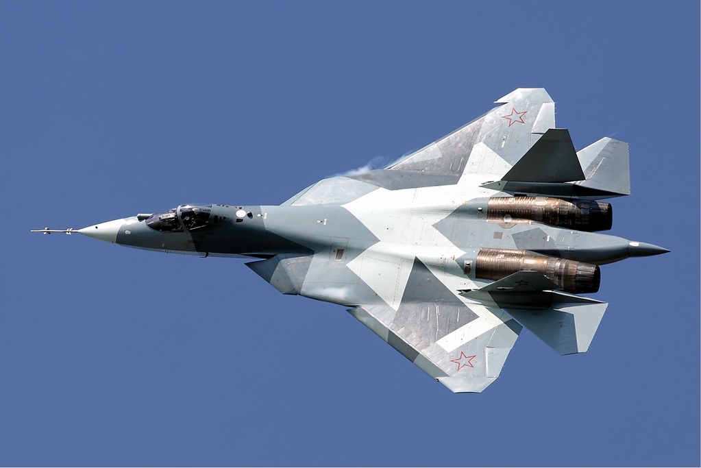 The Su-57 "PAK FA" is Russia's 5th generation stealth fighter aircraft. It is a single-seat, twin-engine multirole fifth-generation jet fighter being developed since 2002 for air superiority and attack operations.