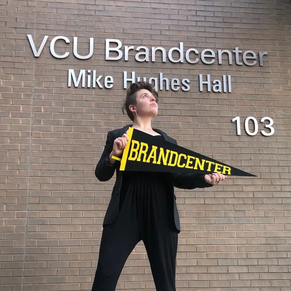CarriageHouseBC's tweet photo. Most of us with The Carriage House will be entering our second year at @vcu_brandcenter - but we recruited some of our friends in the class of 2020 as well. Meet Shelby Bass (AD ‘20) - our classmate, friend, mentor, and now, one of the newest art directors at DDB Chicago! https://t.co/bh1ZyZohic