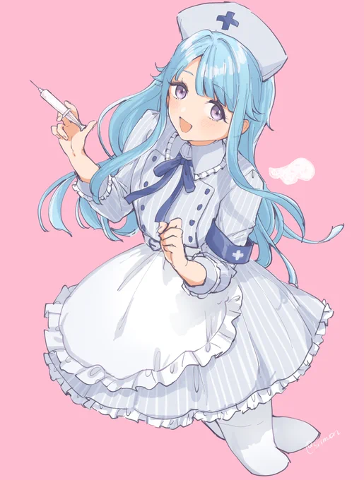 お題:ナース
#enst女体化_60min 
@60min_enst_nyo 
女体化 1枚目だけ+10 