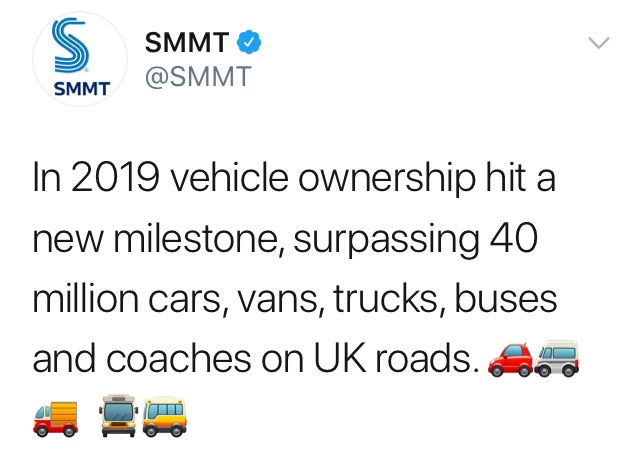 People living on main roads need to be in  #LowTrafficNeighbourhoods too, given a record 40m vehicles for 28m UK homes. Do we dust-down plans for an elevated urban motorway through Brixton and reintroduce car parking on Jubilee Gardens? Or what? A thread  https://www.roads.org.uk/ringways/ringway1/south-cross-route