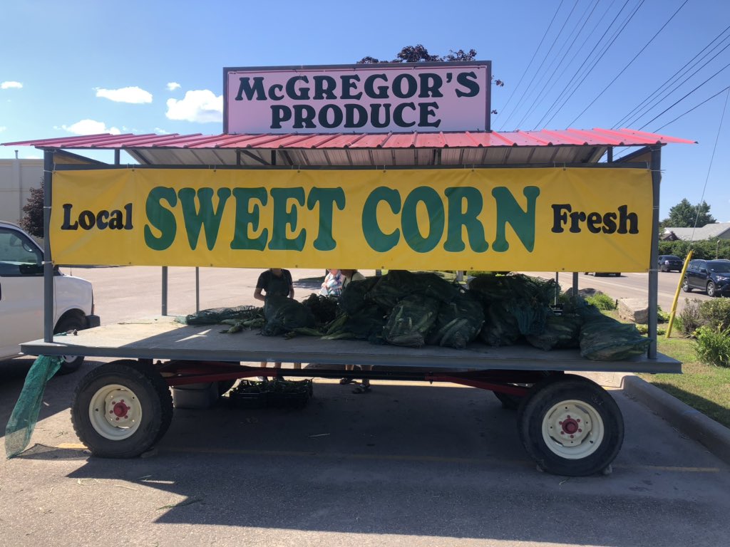 It is #sweetcorn season here in the #upperOttawa and you will find us in 6 locations plus 2 #farmersmarkets