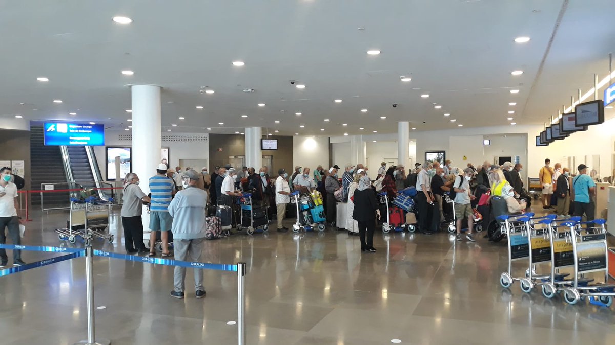 FabianPicardo's tweet photo. Very please to see the hard work of @GibraltarGov #CivilContingencies office & #MoroccanCommunityAssociation #AliDouissi has made this flight by @royalairmaroc a reality for those needing to return to #Morocco. https://t.co/4uofflYssn