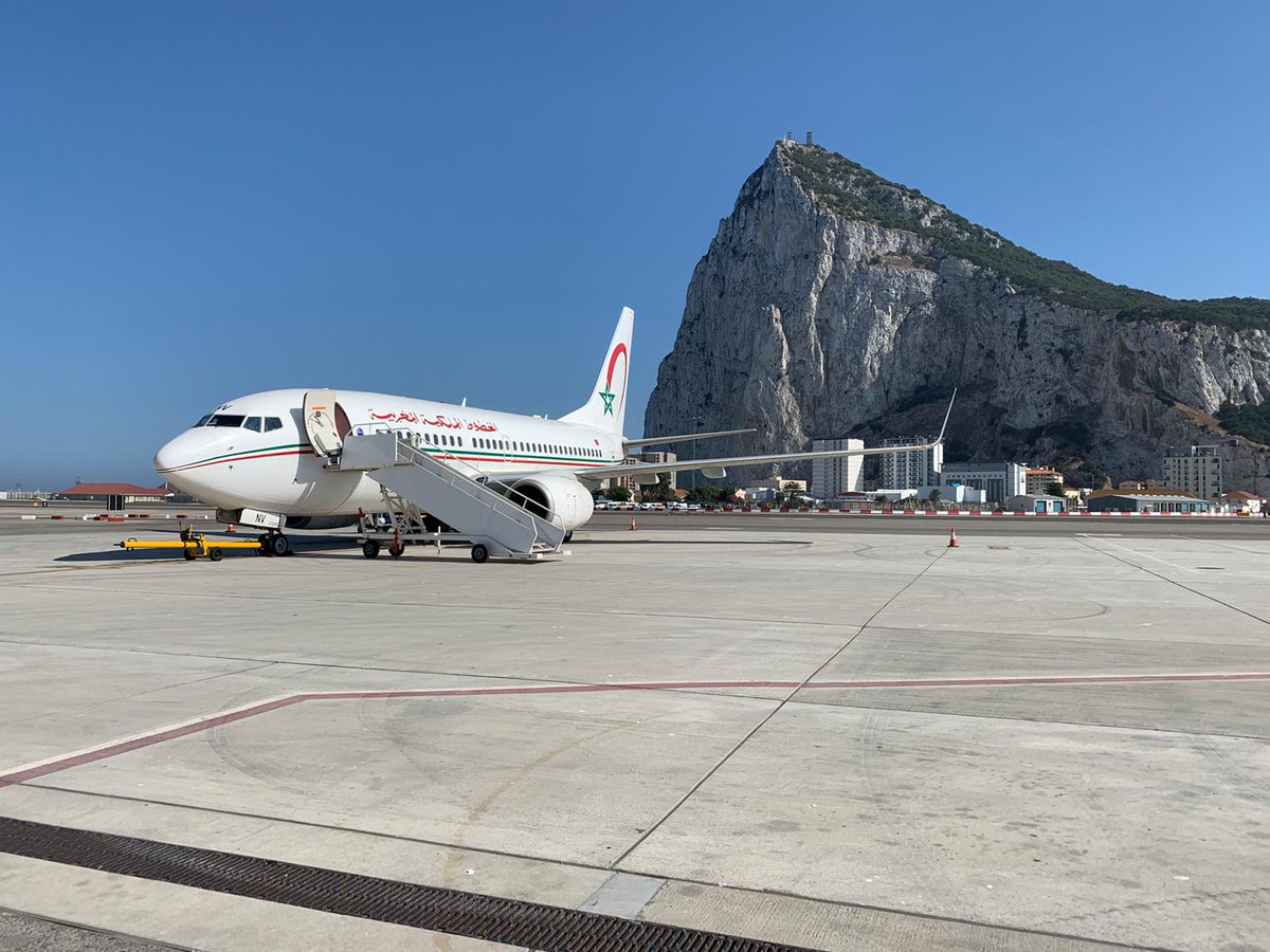 FabianPicardo's tweet photo. Very please to see the hard work of @GibraltarGov #CivilContingencies office & #MoroccanCommunityAssociation #AliDouissi has made this flight by @royalairmaroc a reality for those needing to return to #Morocco. https://t.co/4uofflYssn