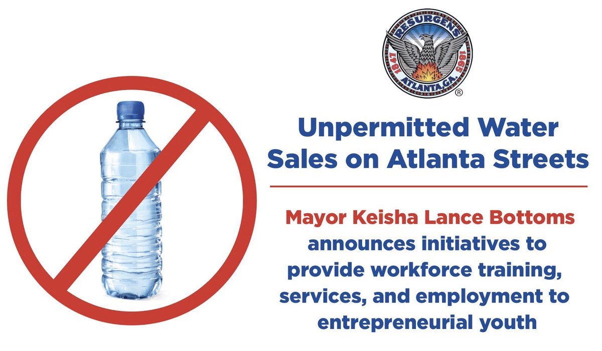 CityofAtlanta's tweet image. Mayor @KeishaBottoms, @Atlanta_Police and community partners are working to curb unpermitted water sales on Atlanta streets and redirect youth to safer and more beneficial opportunities.
 
Learn more: atlantaga.gov/Home/Component…