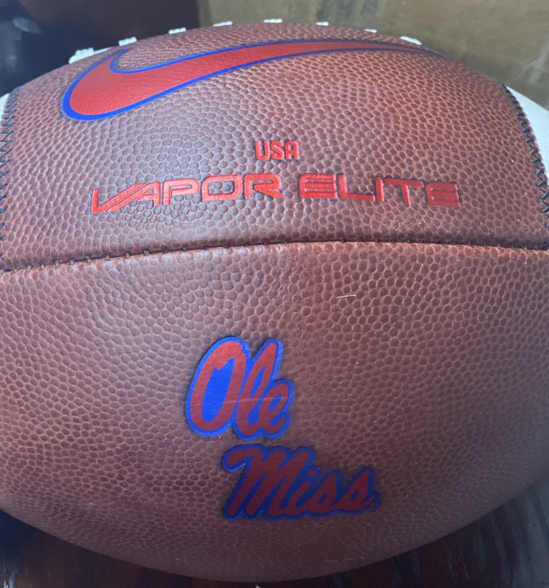 kencrain's tweet photo. Polishing the @usnikefootball @BigGameUSA footballs for @OleMissFB @RaySandroni #olemiss #nike https://t.co/BOto34Zbck