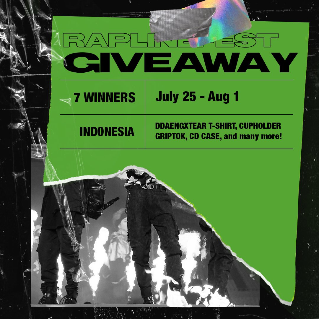 raplinefest's tweet photo. RAPLINE FEST GIVEAWAY
ㅡ follow raplinefest
ㅡ retweet &amp; like this tweet
ㅡ reply with:
#MTVHottest BTS @BTS_twt 

good luck! https://t.co/aUAF374ipG