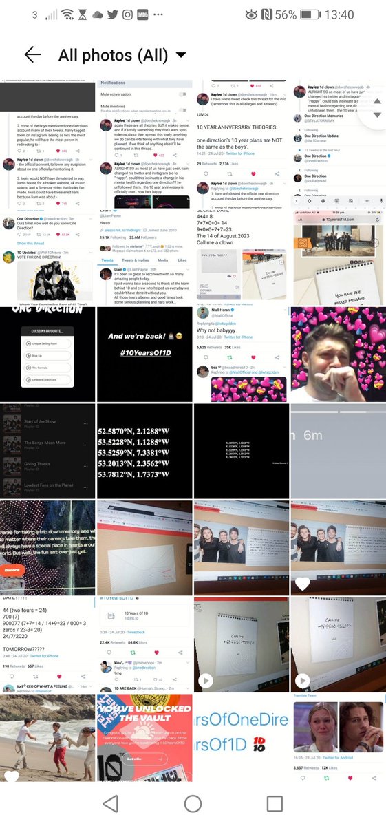 adoreyoustyles_'s tweet photo. This is my camera roll right now: someone help me, I AM OBSESSED! #10yearsOf1D #OneDirection #1D #DIRECTIONERSBREAKSTHEINTERNET https://t.co/e1rLo3qQIQ